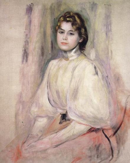 Pierre Renoir Young Woman Seated Norge oil painting art